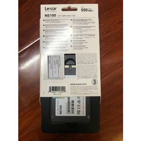 Ổ cứng SSD Lexar NS100 128GB 256GB 512GB Sata III - Chính Hãng VIẾT SƠN- NEW Full Box -Bảo hành 3 năm