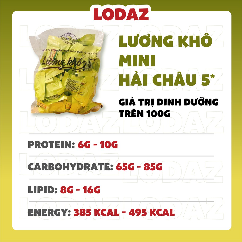 Lương khô Hải Châu 5 sao mini gói 500gr, lương khô siêu ngon, gói nhỏ tiện lợi, ăn kèm bữa phụ