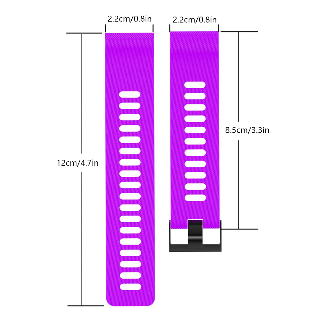 Dây Đeo Thay Thế Chất Liệu Silicon Màu Trơn Cho Garmin Forerunner 35 / 30