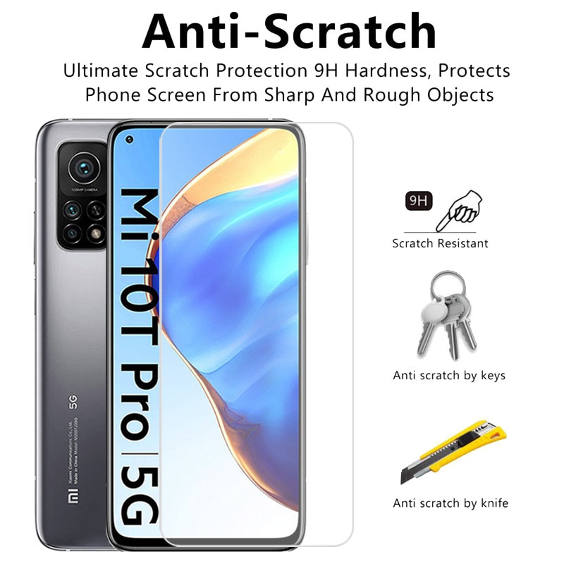 Miếng Dán Kính Cường Lực Cho Xiaomi Mi 10T Pro, Dán Màn Hình Xiaomi, Bảo Vệ Màn Hình, Tránh Các Vết Xước Cho Màn Hình