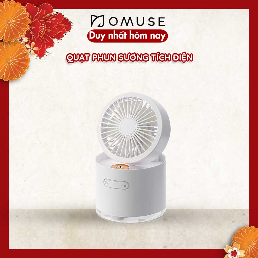 [HB Gift] Quạt phun sương tích điện O'Muse D22 - Màu ngẫu nhiên