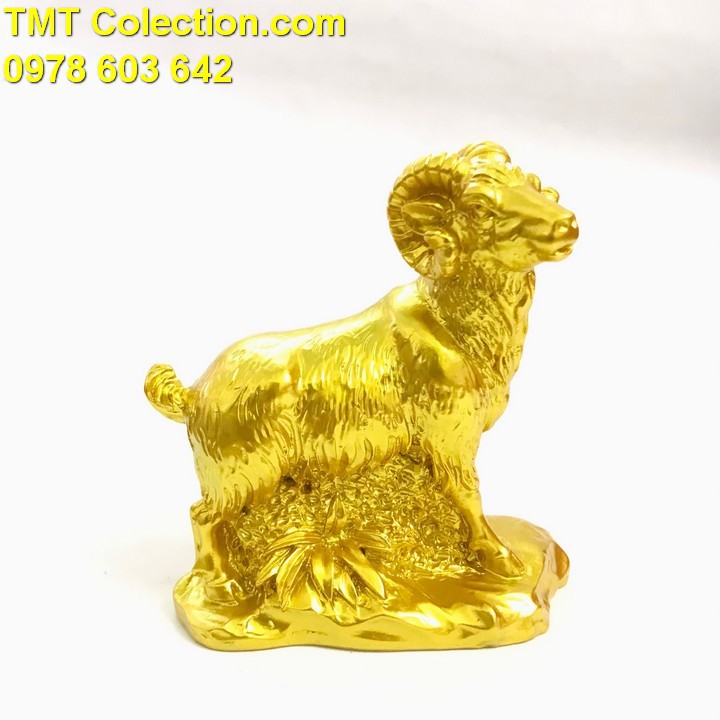 Tượng Con Dê Vàng dùng để trưng bày, làm quà tặng, biếu dịp Lễ, Tết, kỷ niệm - TMT Collection - SP005236