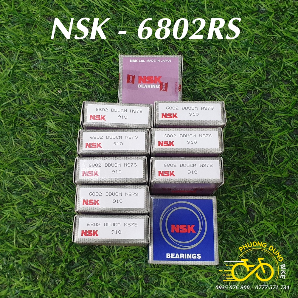 Vòng bi bạc đạn NSK 6802RS cho xe đạp - 1 Vòng