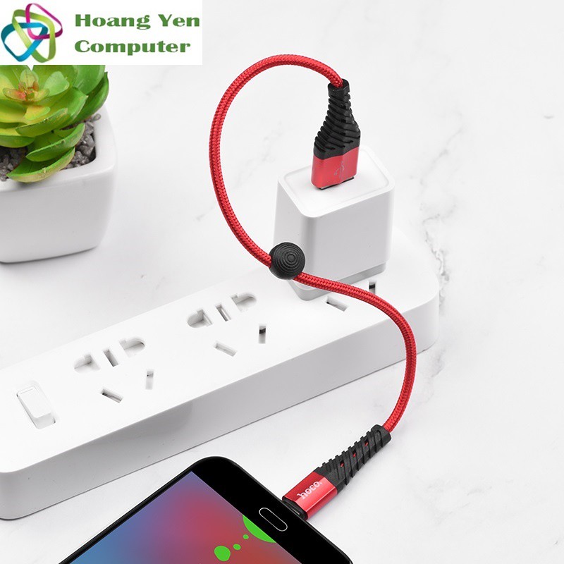 Cáp Sạc MICRO USB Hoco X38 Dài 25CM Dây Dù Cho Android - BH 3 Tháng 1 đổi 1 (MÀU SẮC NGẪU NHIÊN) - Hoàng Yến Computer