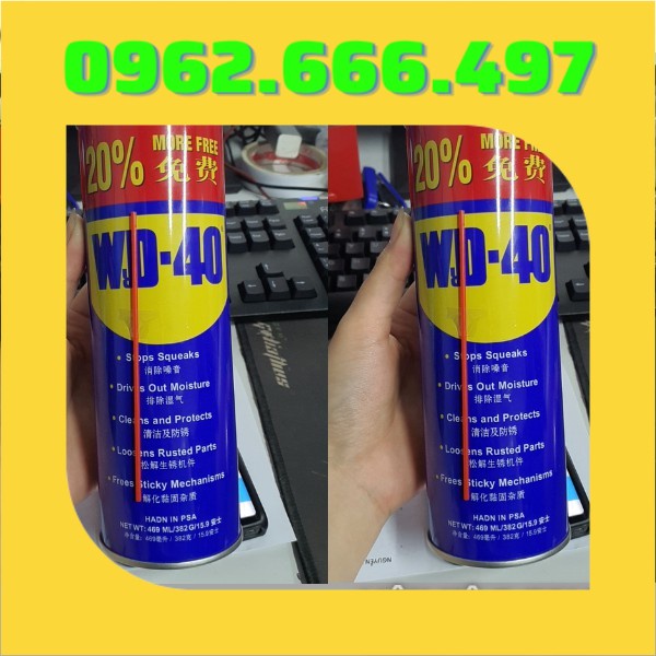 Chai xịt chống rỉ sét, bôi trơn WD-40