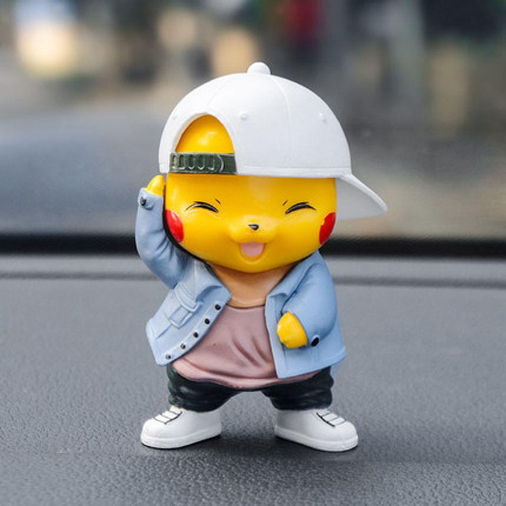 Mô Hình Pikachu Mặc Đồ Denim PVC 8cm Dành Cho Trẻ Em