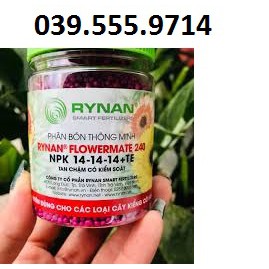 Phân Bón Thông Minh RYNAN FLOWERMATE 240 - Phân Bón Tan Chậm - Phân Bón NPK 14-14-14+TE 150g