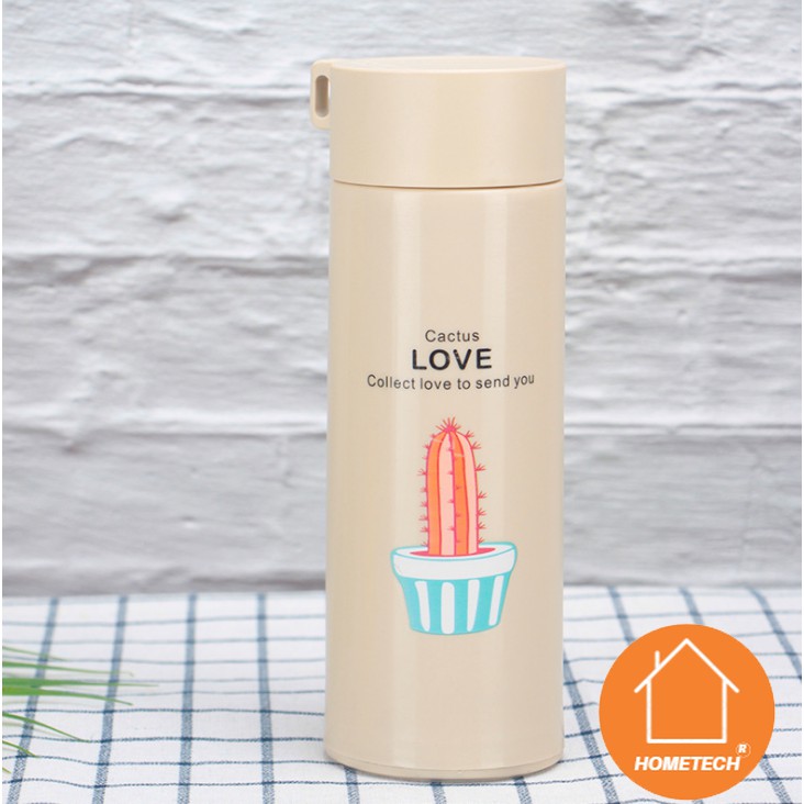 Com Bo 2 Bình nước thủy tinh 450ml phong cách hàn quốc siêu dễ thương