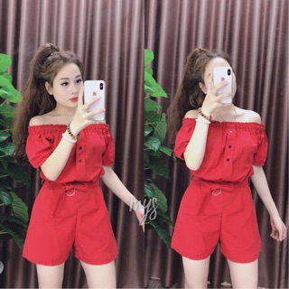 Jumpsuit nữ hở vai/ jump suit ngắn cho nữ