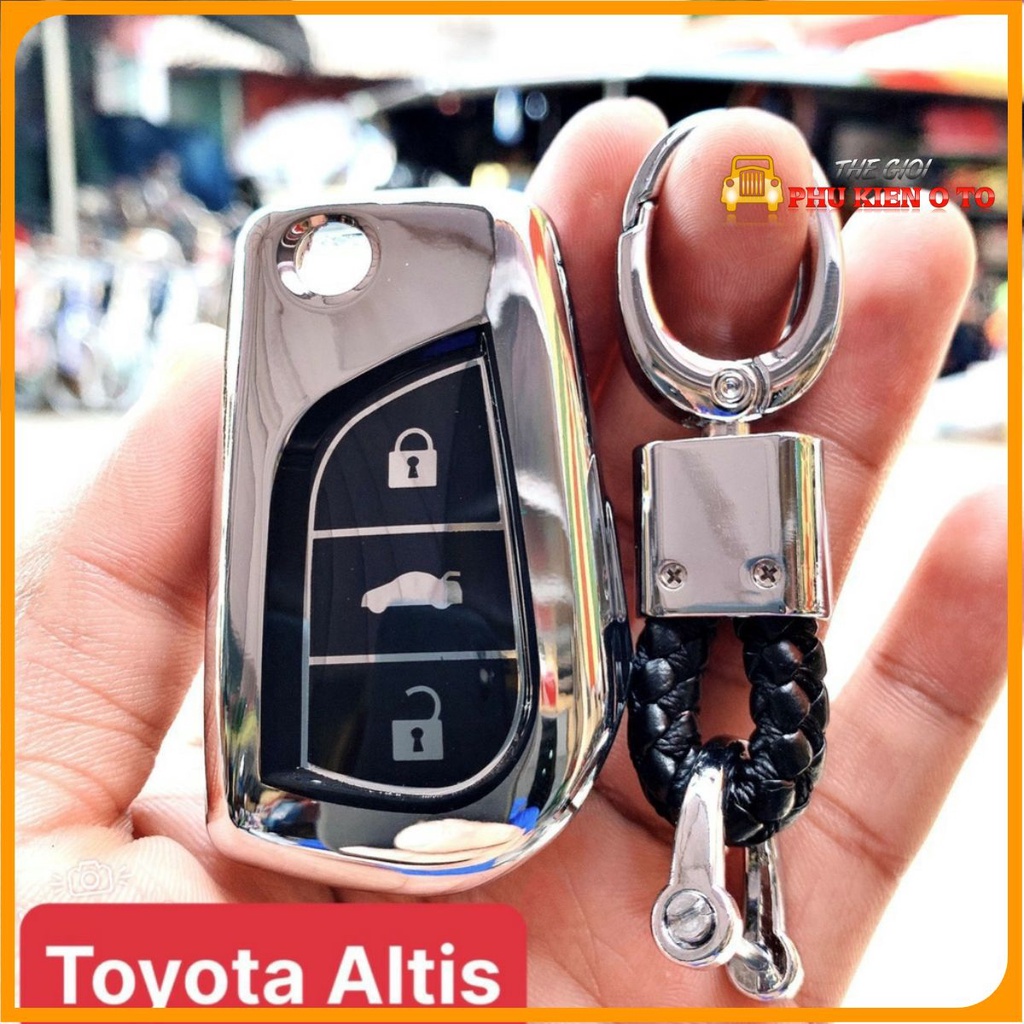 Bao chìa khóa Toyota Altis - Inova - fortuner Bao chìa khoá xe toyota Fortuner chất liệu silicon mạ Crom sáng bóng