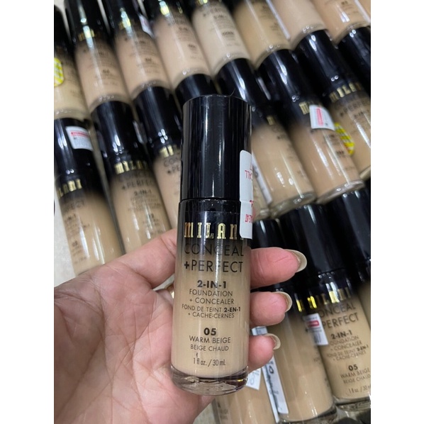 💯 Kem nền che khuyết điểm hoàn hảo Milani conceal + Perfect 2 in 1 foudation (30ml)