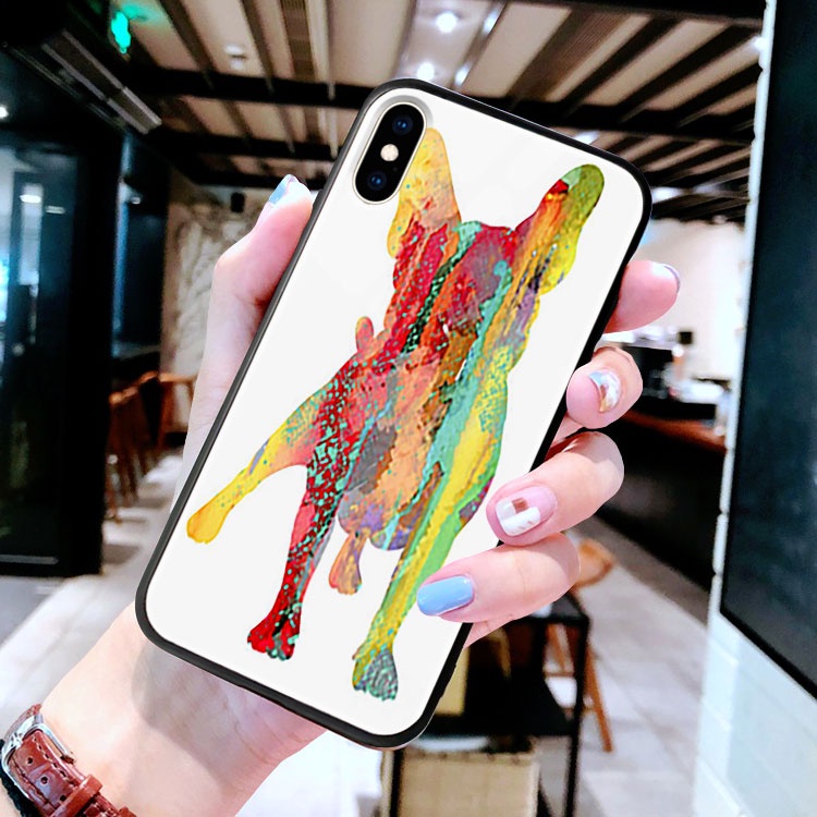 Ốp Lưng Iphone mặt kính BullDog_298 RedMirror 5/5s/6/6plus/7/8/7plus/8plus/x/xs/xs max/11/11pro max