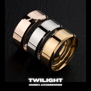 Nhẫn trơn Titan không gỉ Twilight Unisex Accessories