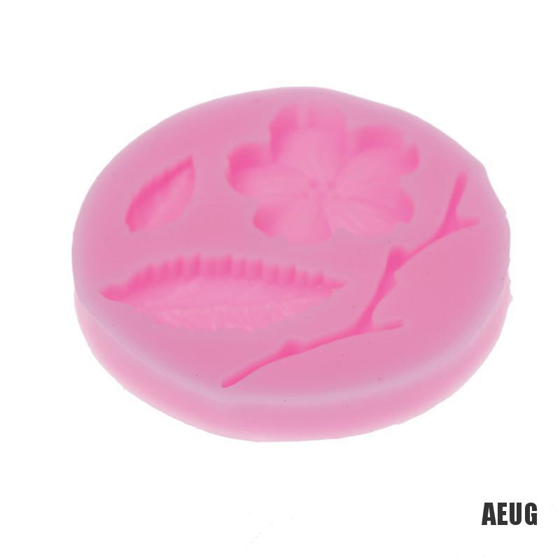 Khuôn silicone tạo hình hoa đào làm bánh kẹo đáng yêu