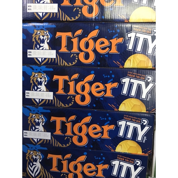 Thùng Bia Tiger date mới trúng thưởng 24 lon x 330ml