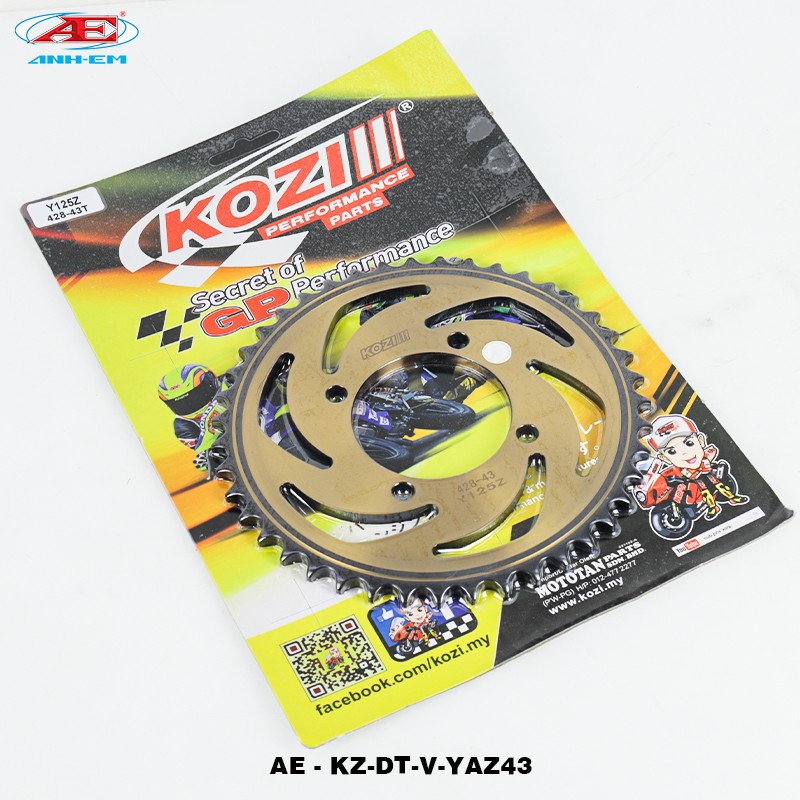 KOZI Dĩa tải (428-43T) vàng (YAZ) YAZ125