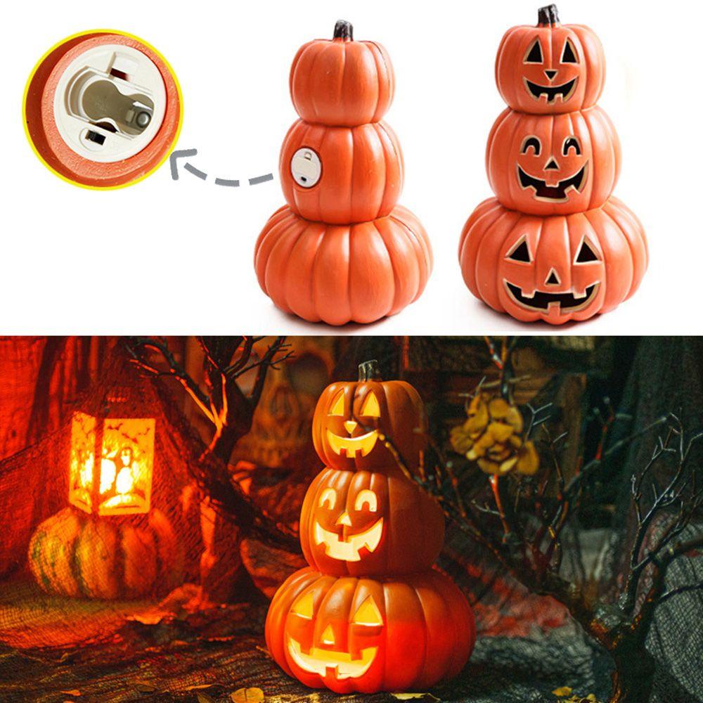Đèn Trang Trí Hình Quả Bí Ngô 34cm|Phụ Kiện Trang Trí Nhà Cửa / Tiệc Halloween Dễ Thương