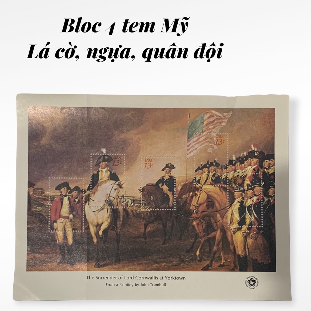 Bloc Tem Mỹ Chủ Đề Hội Hoạ Bức Tranh John Trumbull