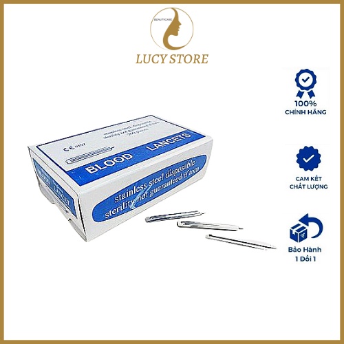 Kim chích máu nặn mụn BLOOD LANCETS hộp 200 chiếc - lucy store thiết bị vật tư spa