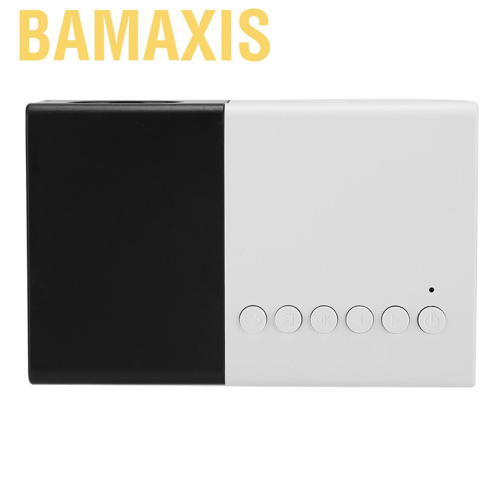 Máy Chiếu Bamaxis Mini Led Usb Hdmi 1080p 2.0-inch Với Lỗ Tản Nhiệt 110-240v