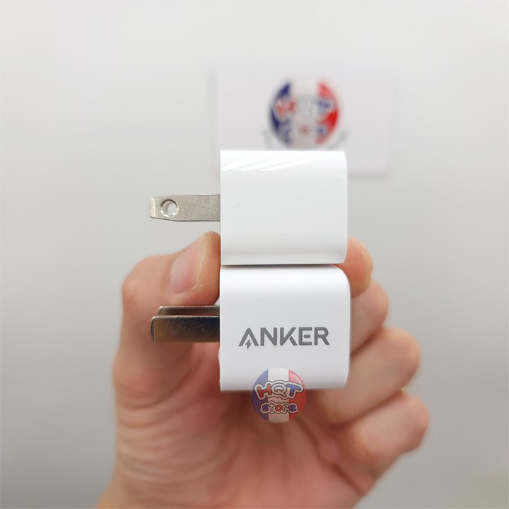 Củ sạc nhanh Anker PowerPort PD Nano 20W A2634 cho IPhone 12 Series Hàng Chính Hãng Nhập Khẩu