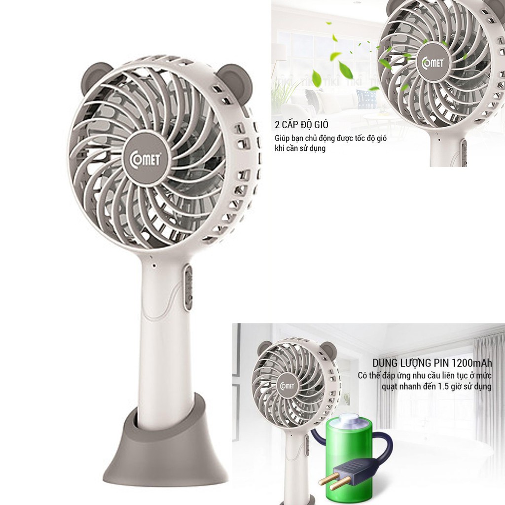 Quạt Sạc COMET CRF0804 (Loại O2A)