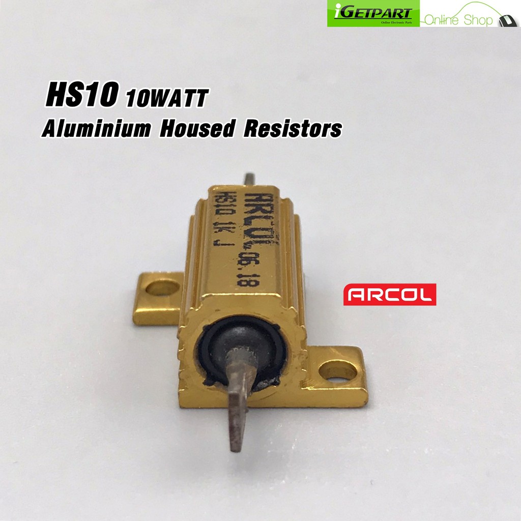 RESISTOR NHÔM ARCOL HS10 1R4-1K 10WATT (1 Gói = 2 Miếng)