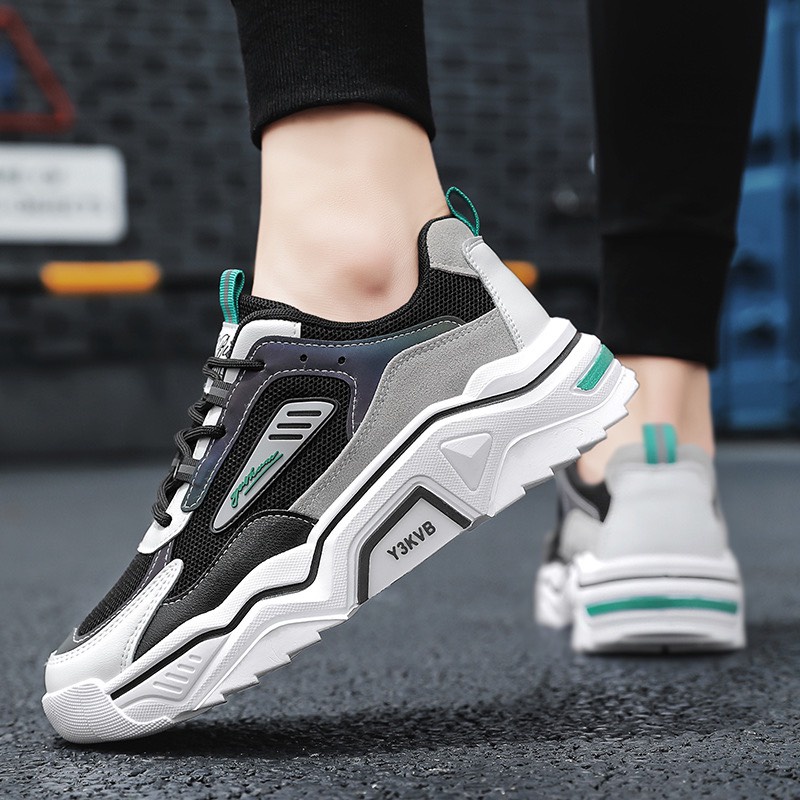 Giày Thể Thao Nam thời trang MWC giày sneaker nam da phối lưới cao cấp năng động trẻ trung NATT - 5331