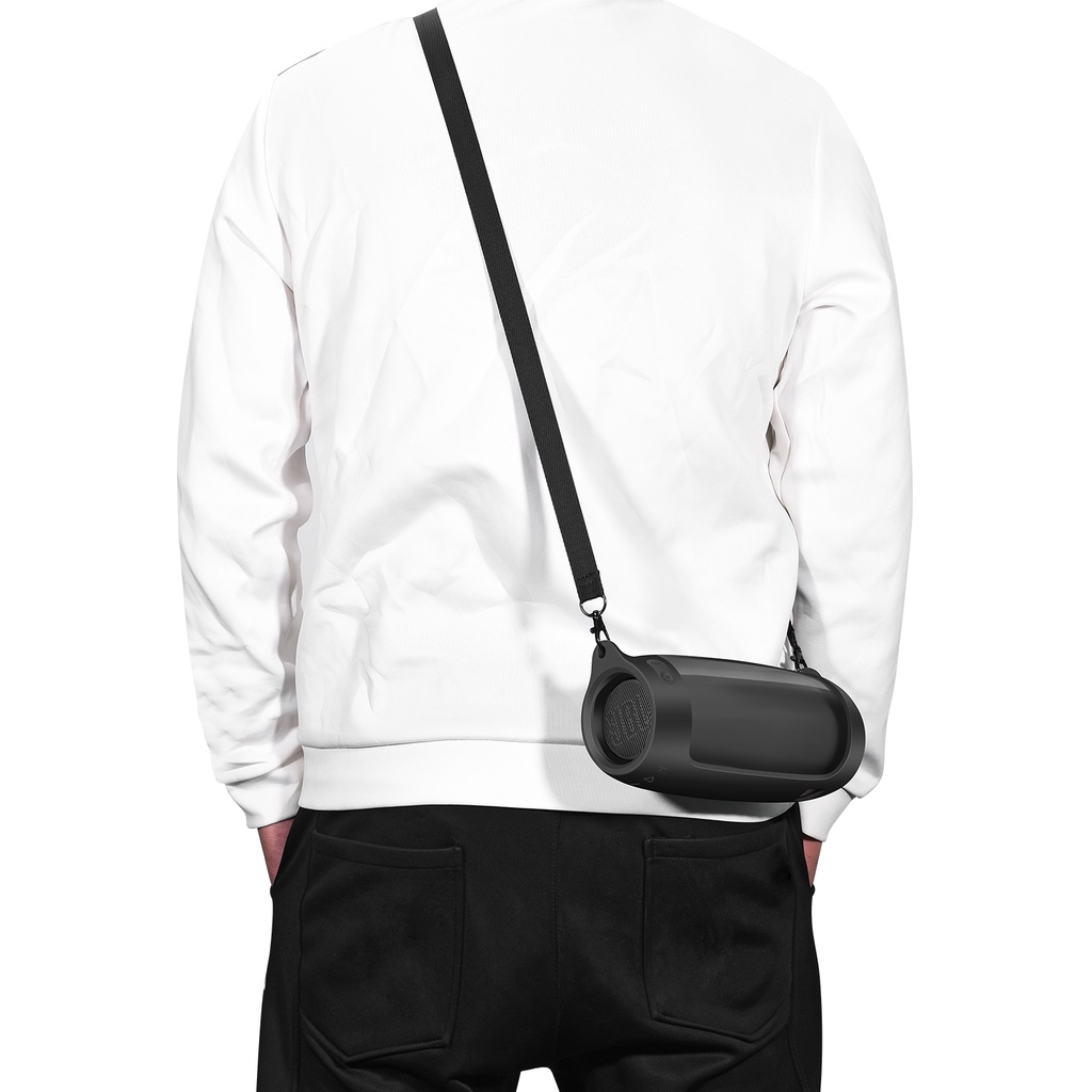 Vỏ Silicon Bảo Vệ Loa Bluetooth JBL Pulse 4 Có Dây Đeo Vai