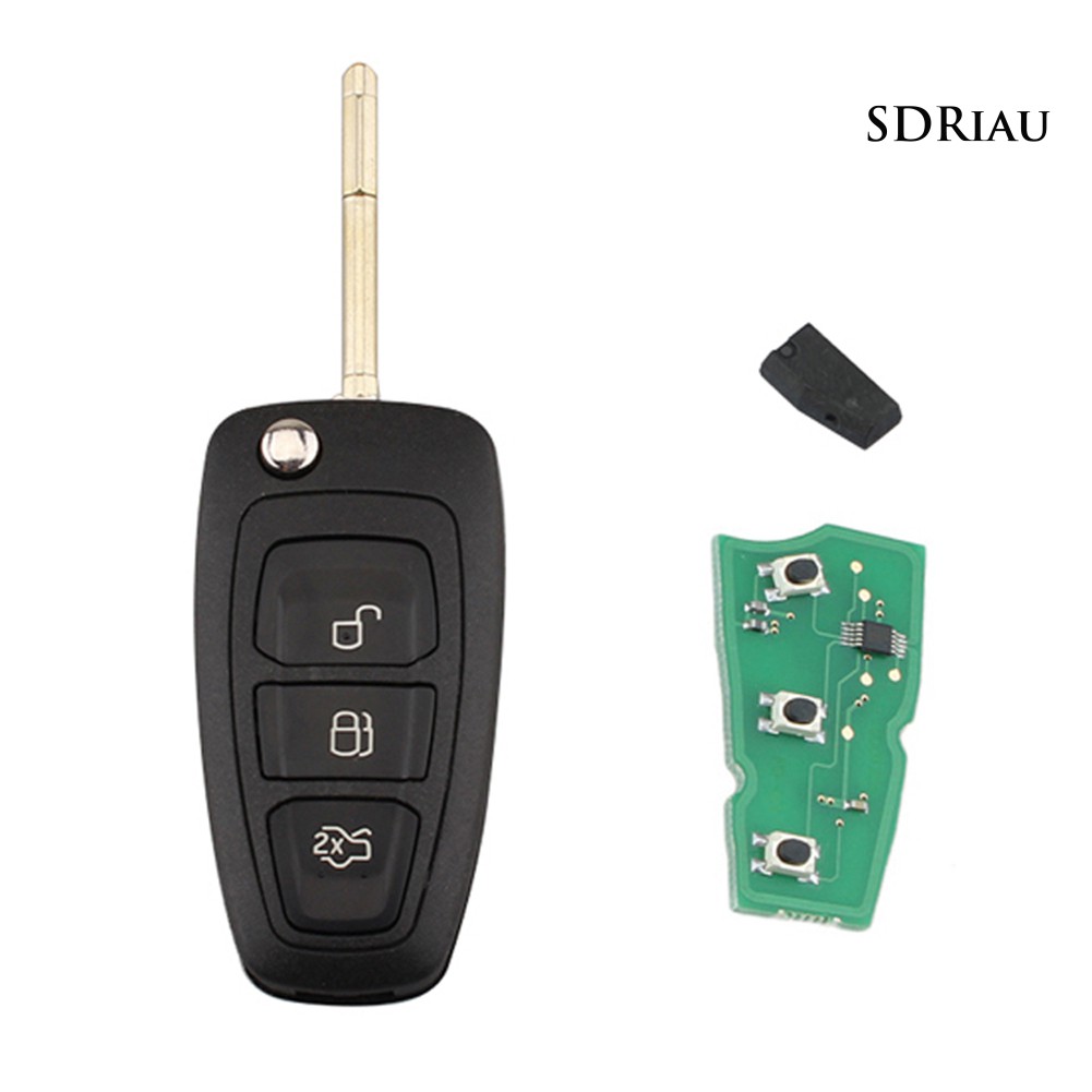 Chìa Khóa Xe Hơi Từ Xa 434mhz Chip ID60 3 Nút Bấm Chuyên Dụng Cho Ford Focus Mondeo