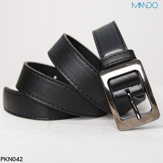 Thắt Lưng Nam MANDO Vuông Có Đục Lỗ Phong Cách Hàn Quốc Trẻ Trung Năng Động Thời Trang  - PKN042
