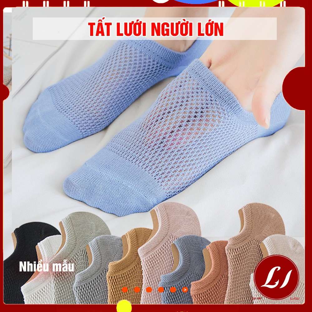 Combo 10 đôi TẤT LƯỚI NGƯỜI LỚN thông hơi, thoáng khí cho nam và nữ
