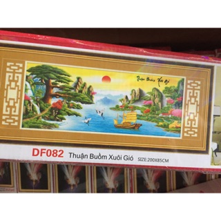 Tranh đính đá thuận buồm xuôi gió Kt: 200x85cm