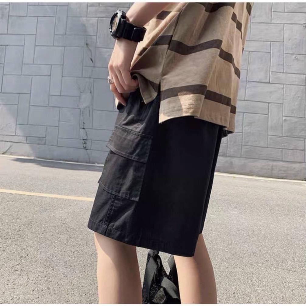 Quần Short Ngố Kaki Túi Hộp Unisex Nam Nữ Trẻ Trung Năng Động Cá Tính QSN1 Zalofa