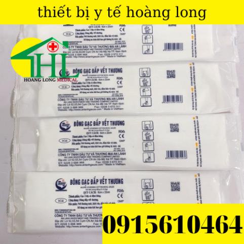 combo 10 miếng bông gạc đắp vết thương AN LÀNH 6cmx22cm