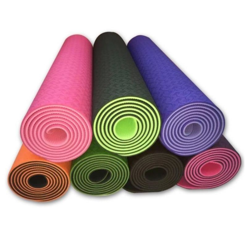 [Lỗi nhỏ - Hàng thanh lý] Thảm tập yoga định tuyến chống trơn trượt 6 8mm, Thảm tập gym tại nhà giá rẻ