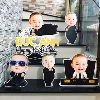 Chibi sinh nhật cho bé - Set chibi Trang trí tiệc Sinh nhật cho bé