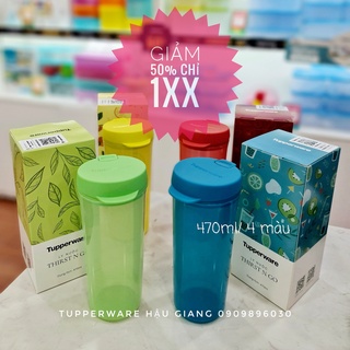 LY NƯỚC TUPPERWARE THIRST N GO 470ML siêu kín nước, an toàn sức khỏe (SALE SHOCK + FREE SHIP)