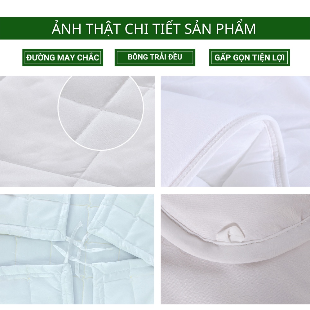 Ruột Chăn Hè THU HOMIES Ruột Chăn Khách Sạn, Nhà Nghỉ Trần Bông Tấm Trắng Siêu Nhẹ  - Kích Thước 2M X 2M2