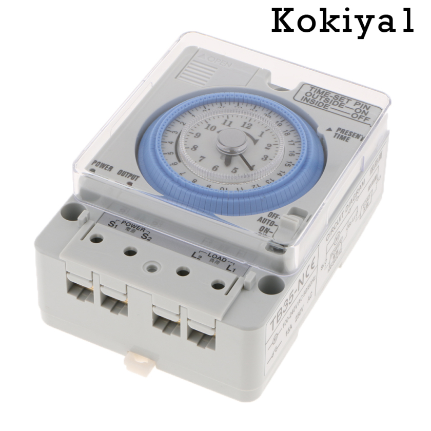 [HOT]Din Rail 24H Chronometry Timer Mechanical Switch Industrial Analogue Timer