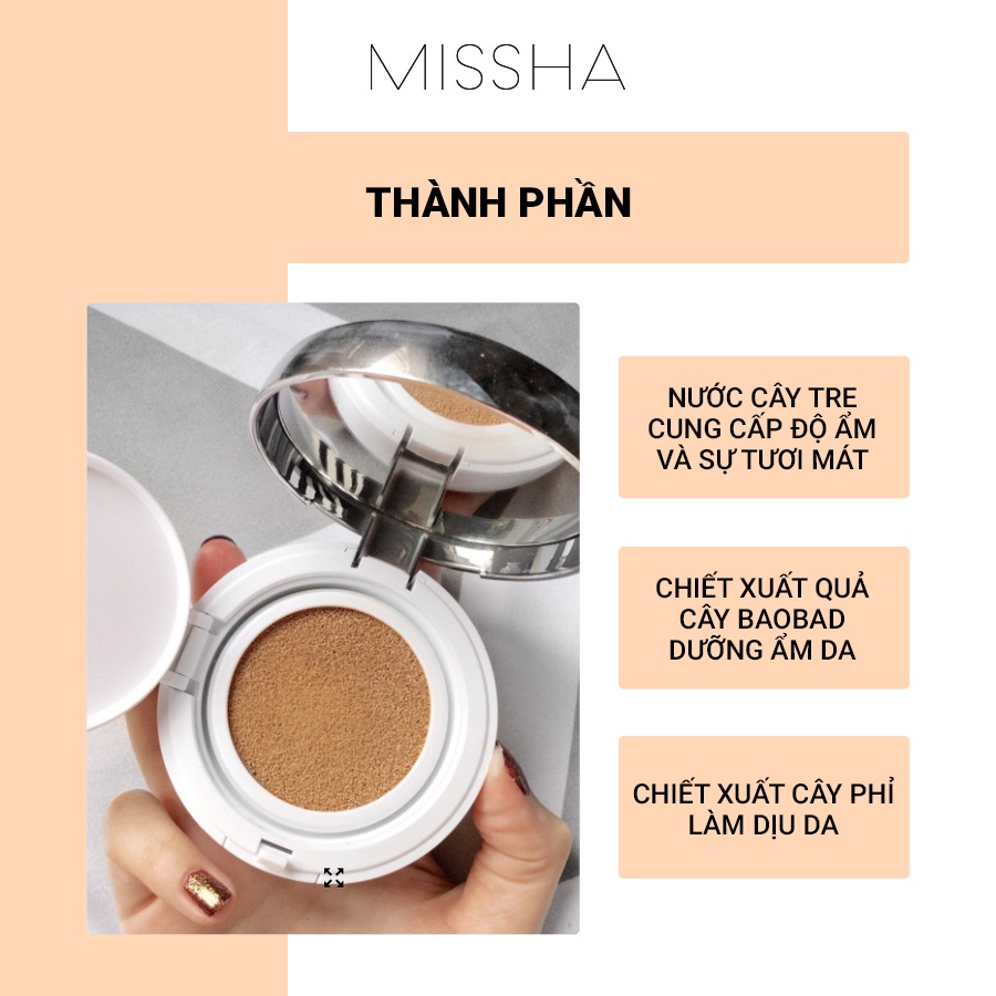 Phấn Nước Missha NEW EDITION Che Phủ Hoàn Hảo M Magic Cushion SPF 50+ PA+++ 15g | WebRaoVat - webraovat.net.vn