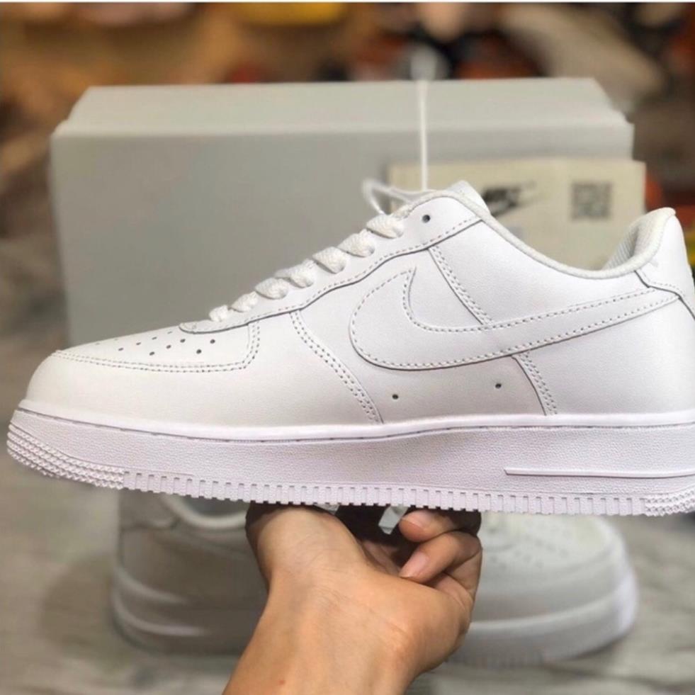 Giày 𝗔𝗙𝟭 𝗡𝗜𝗞𝗘_Trắng Nam Nữ, Giày 𝗡𝗜𝗞𝗘_Air Force 1 All White Full Box Bill Hàng Đẹp