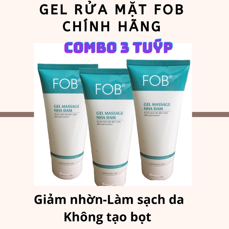 Combo 3 tuýp gel massage nha đam FOB