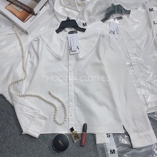 Áo sơmi cổ bèo zara