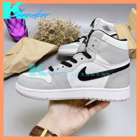Giày Thể Thao Nam Nữ Jordan JD1 High Xám Cổ Cao Hàng đẹp Thời Trang Full Box Bill | BigBuy360 - bigbuy360.vn
