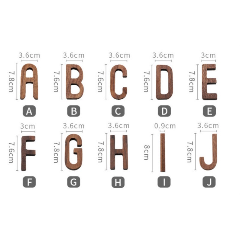 Mới Chữ Cái Trang Trí Tường Phong Cách Bắc Âu Độc Đáo