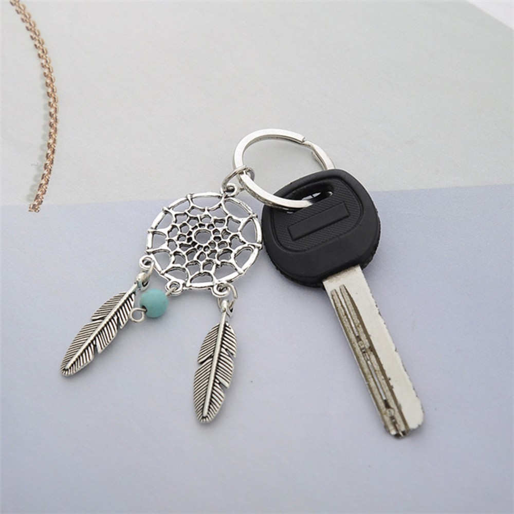 Key Chain Dreamcatcher Women Feather Style Key Chain