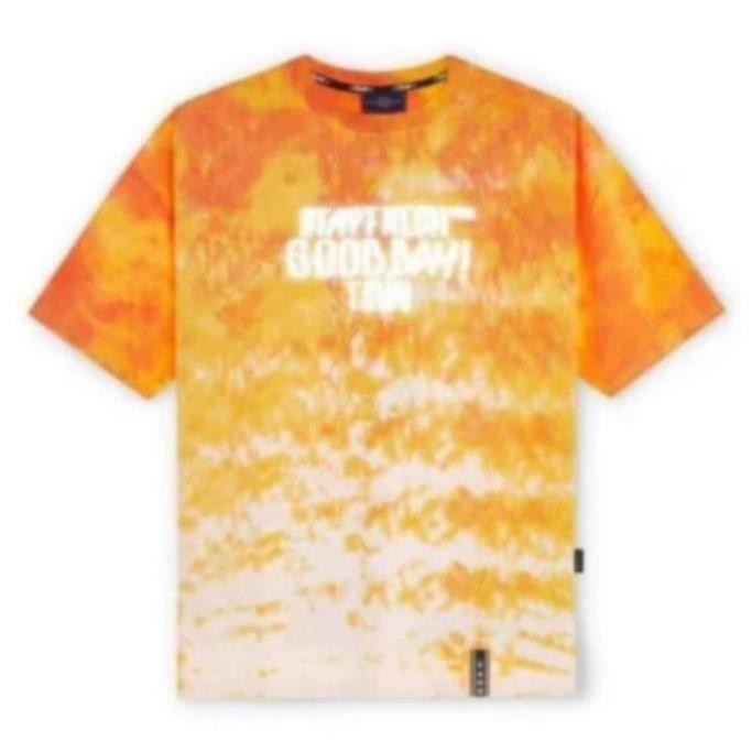 Áo thun loang màu TSUN phản quang -Flame TieDye Cam