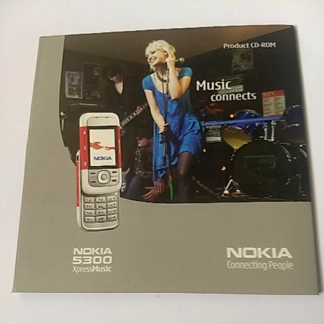 CD-ROM cho điện thoại Nokia 5300 XpressMusic ©2006. Phù hợp Windows 2000/XP 250MB Adobe Photoshop AlbumStarterEdition3.0