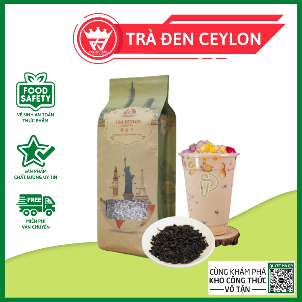 Trà Đen Ceylon Wecha 500gr - Ceylon Tea, Pha Trà Sữa Ngon Đậm Vị